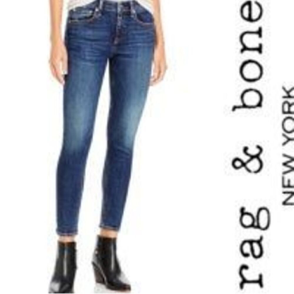 Rag & Bone Skinny Jeans Dark Denim Size 26